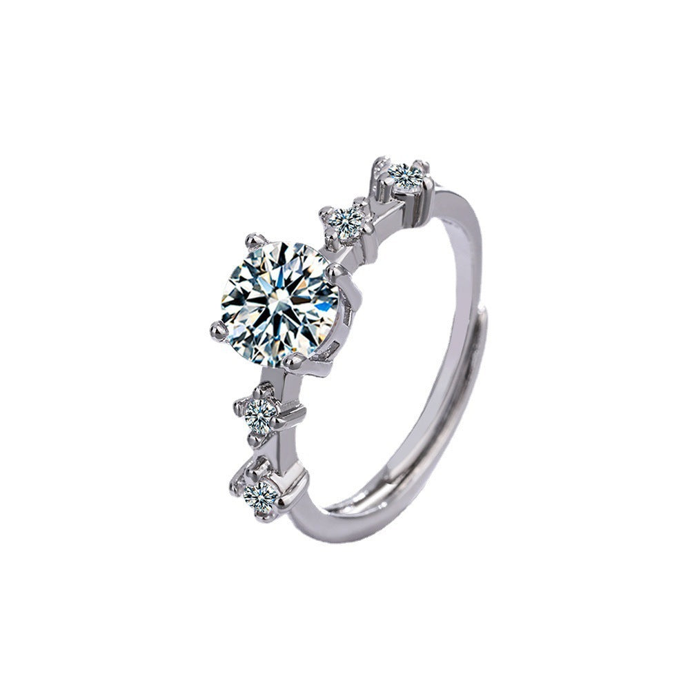Zirconium Diamond Ring Mouth Special-interest Design Fashion